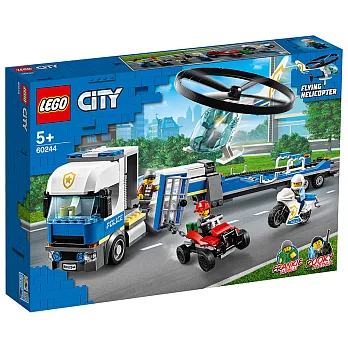 樂高LEGO 城市系列 - LT60244 警察直升機運輸車