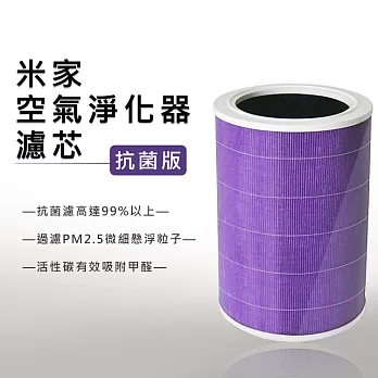 米家空氣淨化器濾芯/濾網 抗菌版 (淨化器2/2S/3/Pro通用)(副廠)紫色