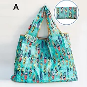 【EZlife】環保折疊寬肩帶大容量購物袋(2入組)A款