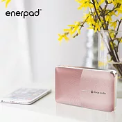 【enerpad】藍芽喇叭+6000mAh行動電源-玫瑰金(S09)粉紅色