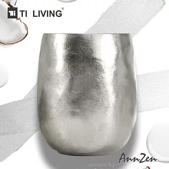【AnnZen】《Ti-living》純鈦雙層杯-沁雪銀