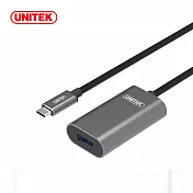 UNITEK USB-C(公)轉USB-A(母)USB3.1 Gen1 鋁合金訊號放大延長線(5M)