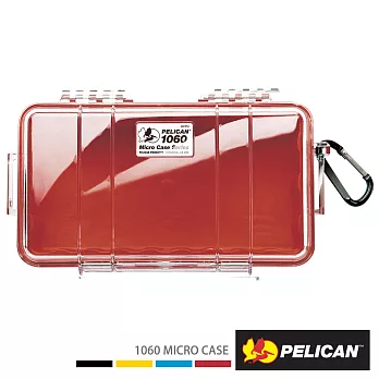 PELICAN 派力肯 1060 Micro Case 微型防水氣密箱-透明(紅)