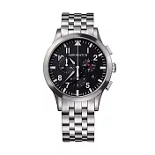 AEROWATCH 瑞士愛羅錶 - 經典黑面飛行石英錶款