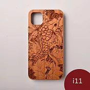 Woodu 木製手機殼 莫內花池 iPhone 11適用