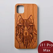 Woodu 木製手機殼 冰原狼 iPhone 11 Pro Max適用
