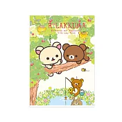 San-X 拉拉熊蜂蜜森林小熊系列A4文件夾。森林