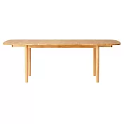 [MUJI無印良品]無垢材橢圓餐桌/摺疊加長140-220/橡木