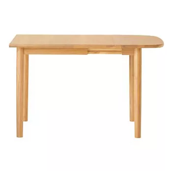 [MUJI無印良品]無垢材橢圓餐桌/摺疊加長80-120 /橡木