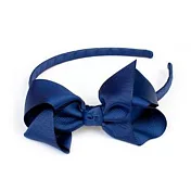 英國Ribbies 蝴蝶結髮圈-深藍