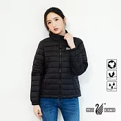 【遊遍天下】女款輕暖立領防風防潑水棉外套(GJ22027)S黑色
