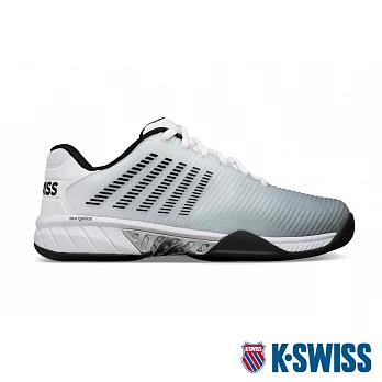 K-SWISS Hypercourt Express 2透氣輕量網球鞋-男 US8 白/黑/灰
