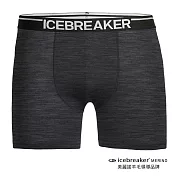 【icebreaker】男 Anatomica 四角內褲-BF150 / IB103029M灰黑