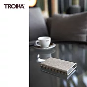 [TROIKA] 金屬皮革RFID卡夾(灰色)