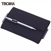 德國TROIKA手拿包TRV55(大小18x12cm可放手機.筆.護照.信用卡.現金)收納包多功能包萬用包收納夾- 黑色