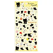 San-X 小襪貓招福貓系列貼紙。黃