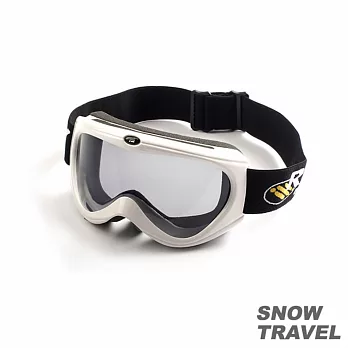 SNOWTRAVEL雪之旅 抗UV護目鏡 (防BB彈防霧)白色