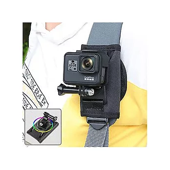 【LOTUS】GOPRO 副廠 可調角度背包固定夾 適用多款運動相機