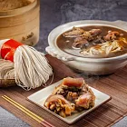【 漢來飯店】添福添壽豬腳禮盒(切塊豬腳+麵線)送獨門湯底(2盒)含運