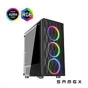 【SAMGX】HORUS 守護之眼 RGB鋼化玻璃ATX機殼