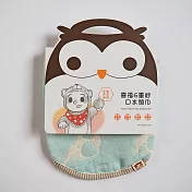 日本6重紗∥寶貝圍兜兜/領巾(超吸水)│喜福HiBOU藍色數字小鷹