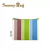 Sunny Bag - 台人潮-零錢包-芷茄經典紅藍綠條紋(直)