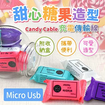 Candy Cable充電傳輸線 - Micro Usb爵士黑(Micro Usb)