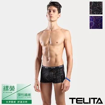 【TELITA】親膚嫘縈電路板平口褲/四角褲 M 混搭色