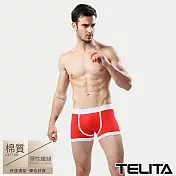 【TELITA】潮流個性彈性平口褲/四角褲 L 紅色