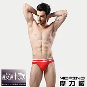 【MORINO摩力諾】時尚運動三角褲 M 紅色