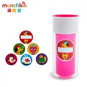 munchkin滿趣健-360度自由貼防漏杯266ml -粉