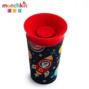 munchkin滿趣健-360度繽紛夜光防漏杯266ml -紅