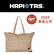 HAPI+TAS 日本摺疊肩背包-米白小鳥