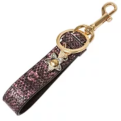 COACH 皮革鑰匙圈/吊飾-晶鑽紫