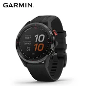 GARMIN Approach S62 高爾夫GPS腕錶 黑色陶瓷錶圈暨黑色矽膠