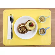 【Sprourtee小豆芽】 馬卡龍系列 風格 環保矽膠餐墊-1入奶油黃