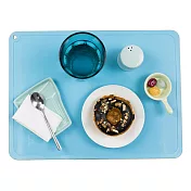 【Sprourtee小豆芽】 馬卡龍系列 風格 環保矽膠餐墊-1入天空藍