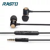 RASTO RS2 黑金爵士鋁製入耳式耳機