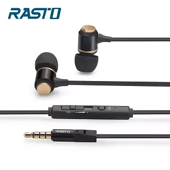 RASTO RS2 黑金爵士鋁製入耳式耳機