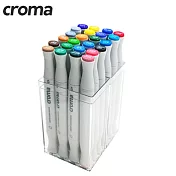 CROMA X5軟毛雙頭麥克筆24色