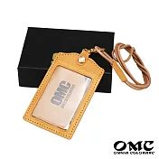 【OMC】【OMC】歐洲植鞣牛皮直式識別證套悠遊卡套(8色)原皮