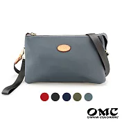 【OMC】時尚風範三層式小包手拿包斜背包(5色) 灰