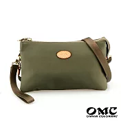 【OMC】時尚風範三層式小包手拿包斜背包(5色) 綠
