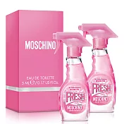 Moschino 小粉紅˙清新女性淡香水小香(5ml)X2入