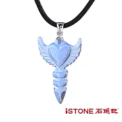 石頭記  水晶項鍊 - 一見頃心(六色選)藍水晶