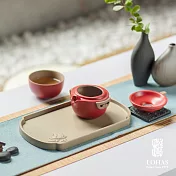 【陸寶LOHAS】羊羊喜器 茶器組 雙喜圖騰寓意美好 一碗一杯一茶濾 富貴紅