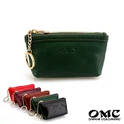 【OMC】Fronts隨身牛皮鑰匙包零錢包(5色) 綠色