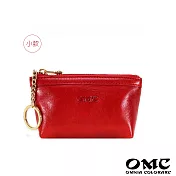【OMC】Fronts隨身牛皮鑰匙包零錢包(5色) 紅色
