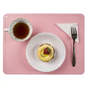 【Sprourtee小豆芽】 馬卡龍系列 風格 環保矽膠餐墊-3入櫻花粉