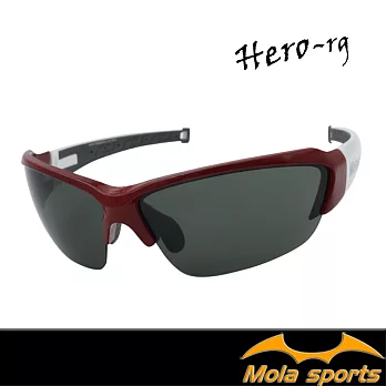 MOLA摩拉運動太陽眼鏡 UV400 男女 防刮 高清晰度 防潑水 防塵 灰色 Hero-rg